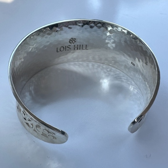 Lois Hill Silver 1033 Conclave Scroll Graduated Cuff Bracelet - Picture 3 of 5